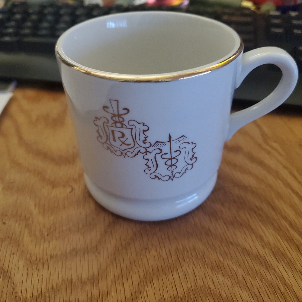 Vintage RX Pharmacy Coffee Cup Mug